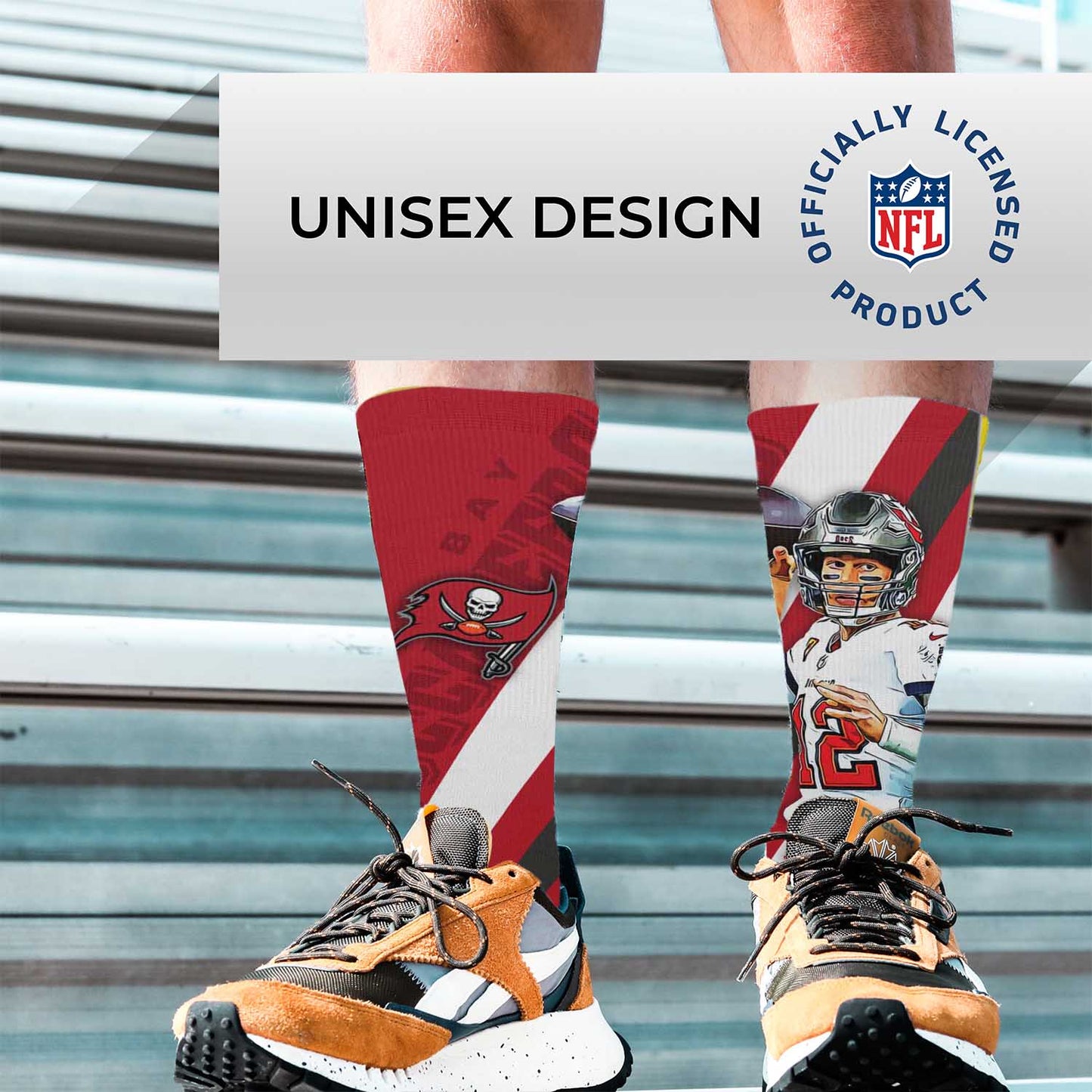 Tampa Bay Buccaneers NFL Youth Player Stripe Sock - Red