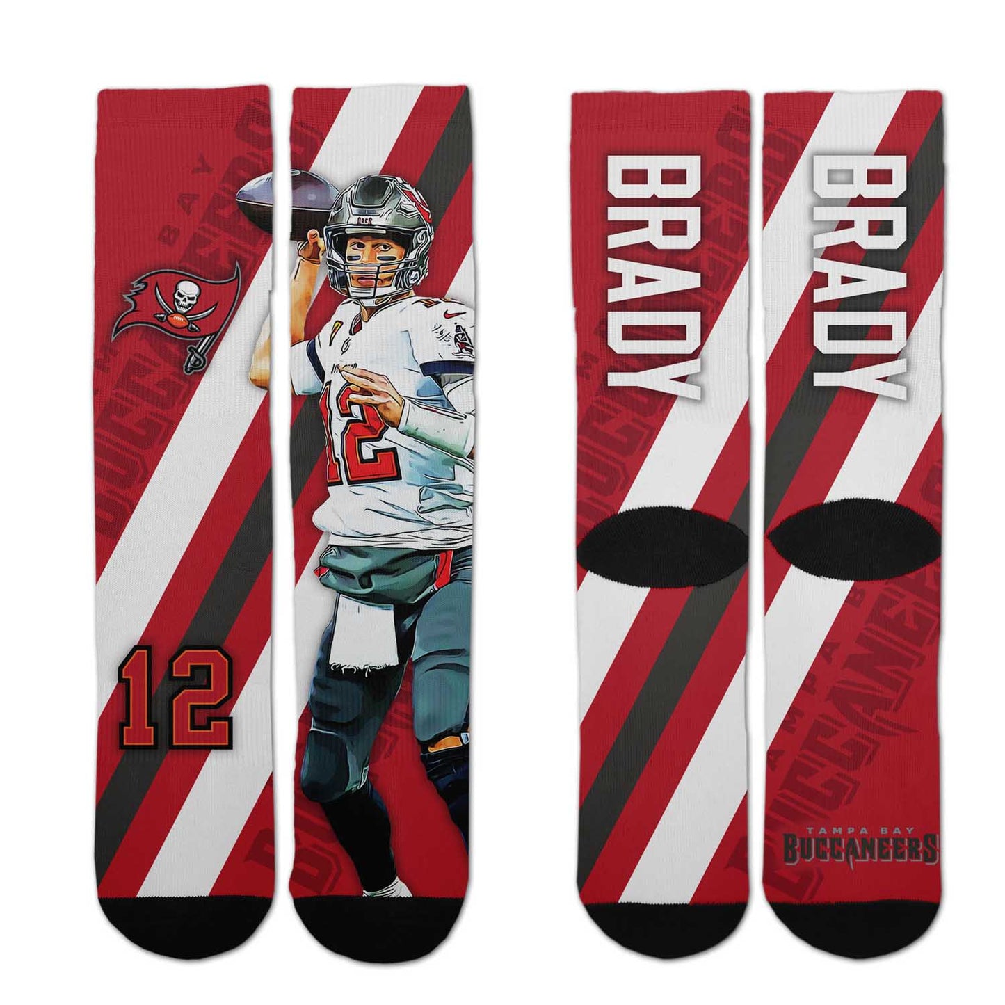 Tampa Bay Buccaneers NFL Youth Player Stripe Sock - Red