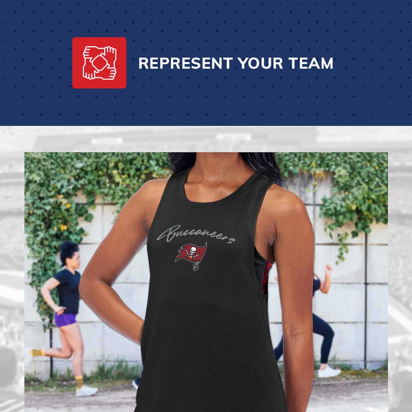 Tampa Bay Buccaneers NFL Women's Muscle Tank - Black