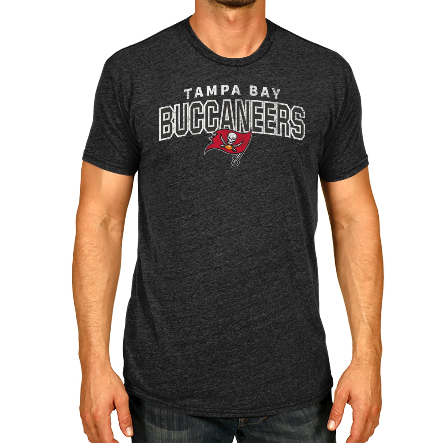 Tampa Bay Buccaneers NFL Starting Fresh Short Sleeve Heather T-Shirt - Black