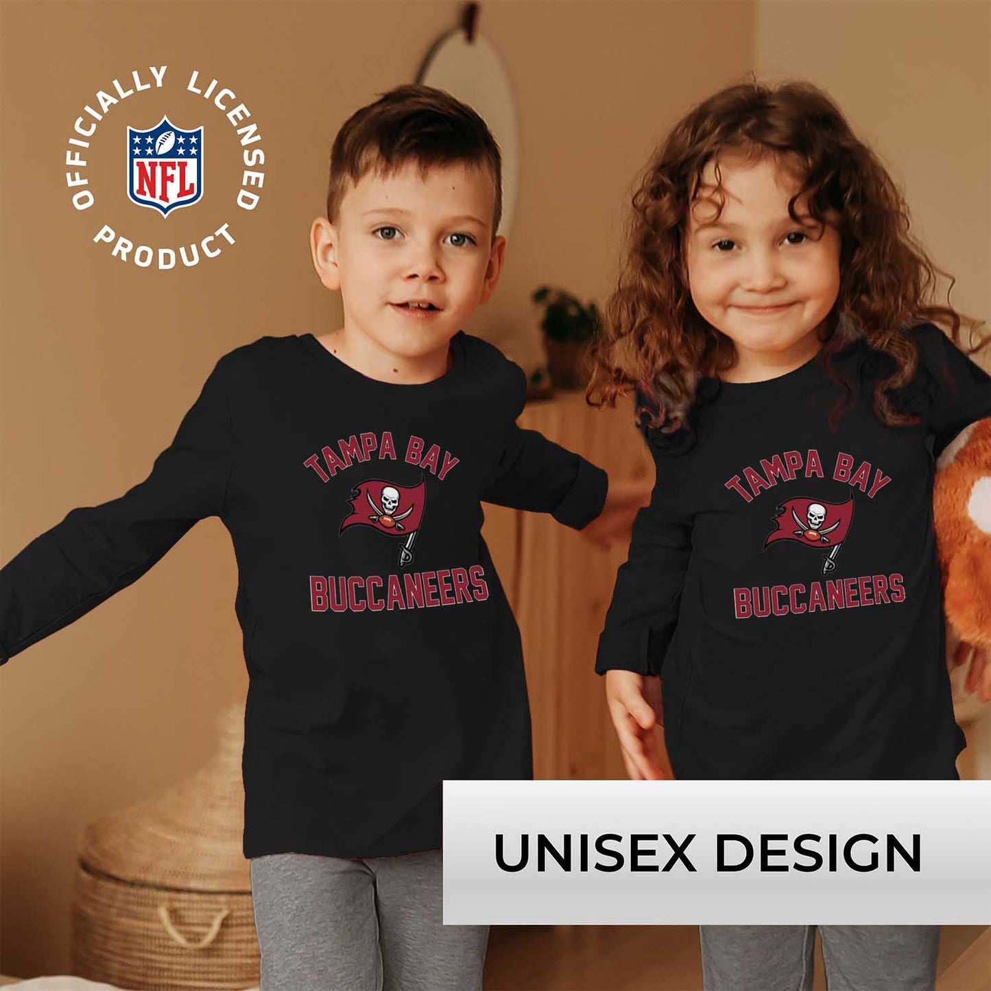 Tampa Bay Buccaneers NFL Youth Gameday Crewneck Sweatshirt - Black