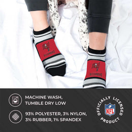Tampa Bay Buccaneers NFL Adult Marquis Addition No Show Socks - Red