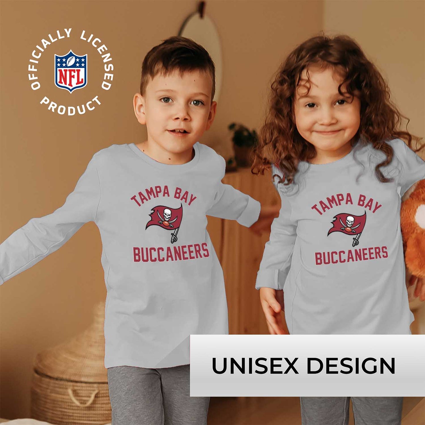 Tampa Bay Buccaneers NFL Youth Gameday Crewneck Sweatshirt - Gray