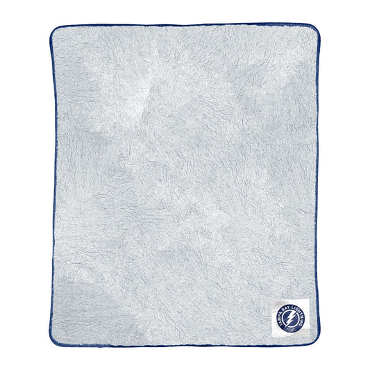 Tampa Bay Lightning NHL Silk Touch Sherpa Throw Blanket - Blue