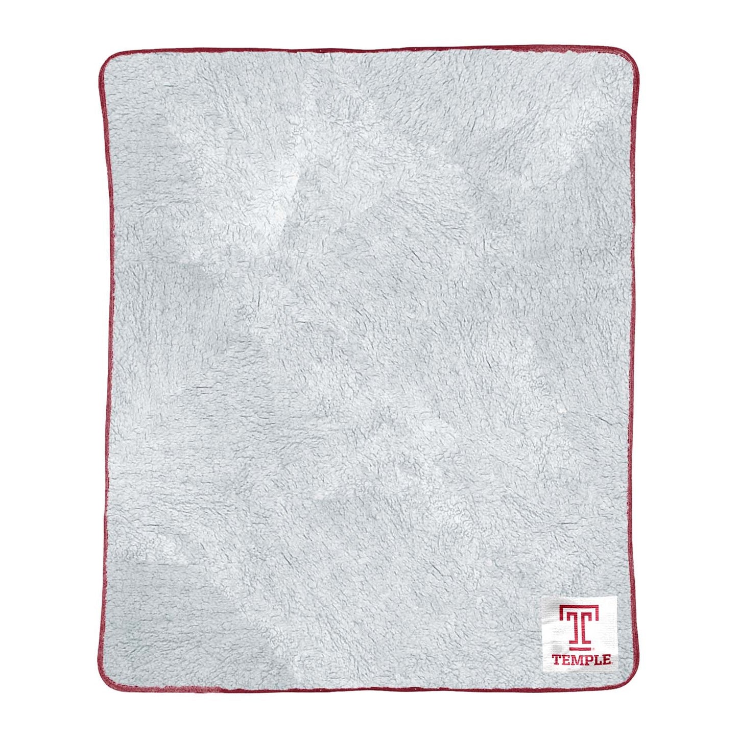 Temple Owls NCAA Silk Sherpa College Throw Blanket - Maroon