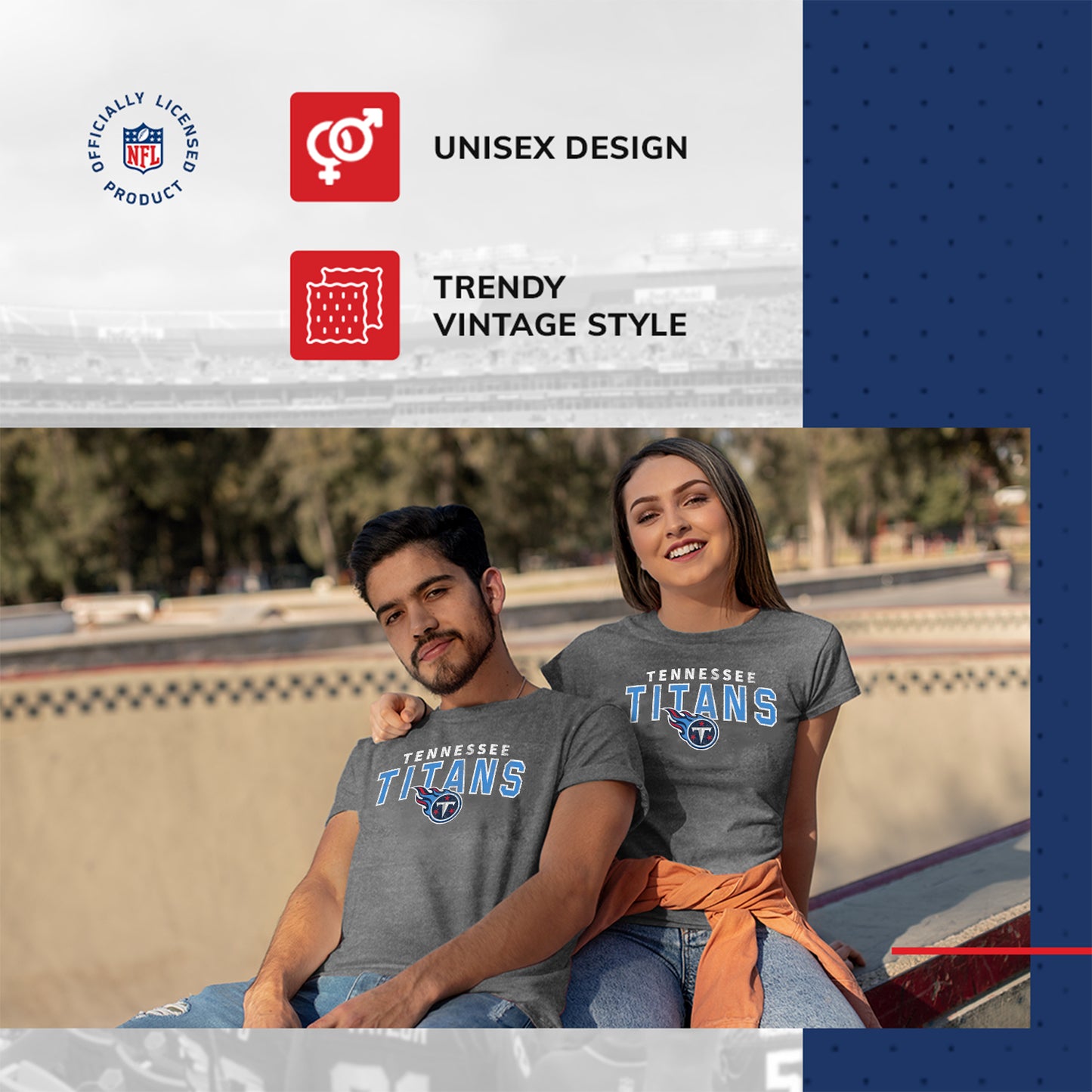 Tennessee Titans NFL Starting Fresh Short Sleeve Heather T-Shirt - Sport Gray