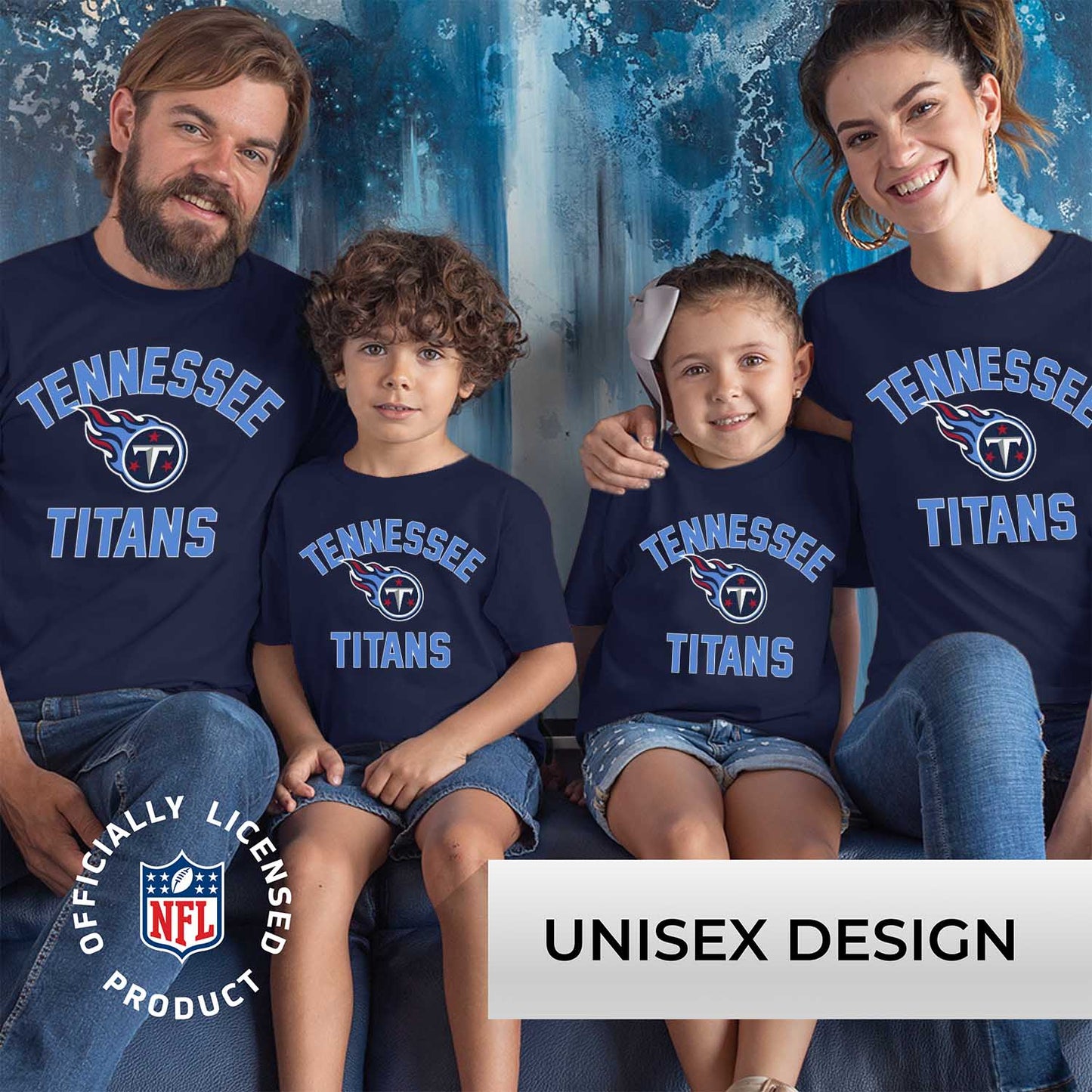 Tennessee Titans NFL Youth Gameday Football T-Shirt - Navy