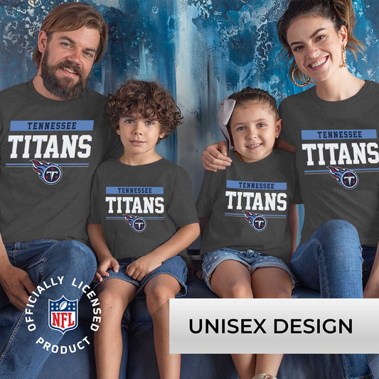 Tennessee Titans NFL Youth Short Sleeve Charcoal T Shirt - Charcoal