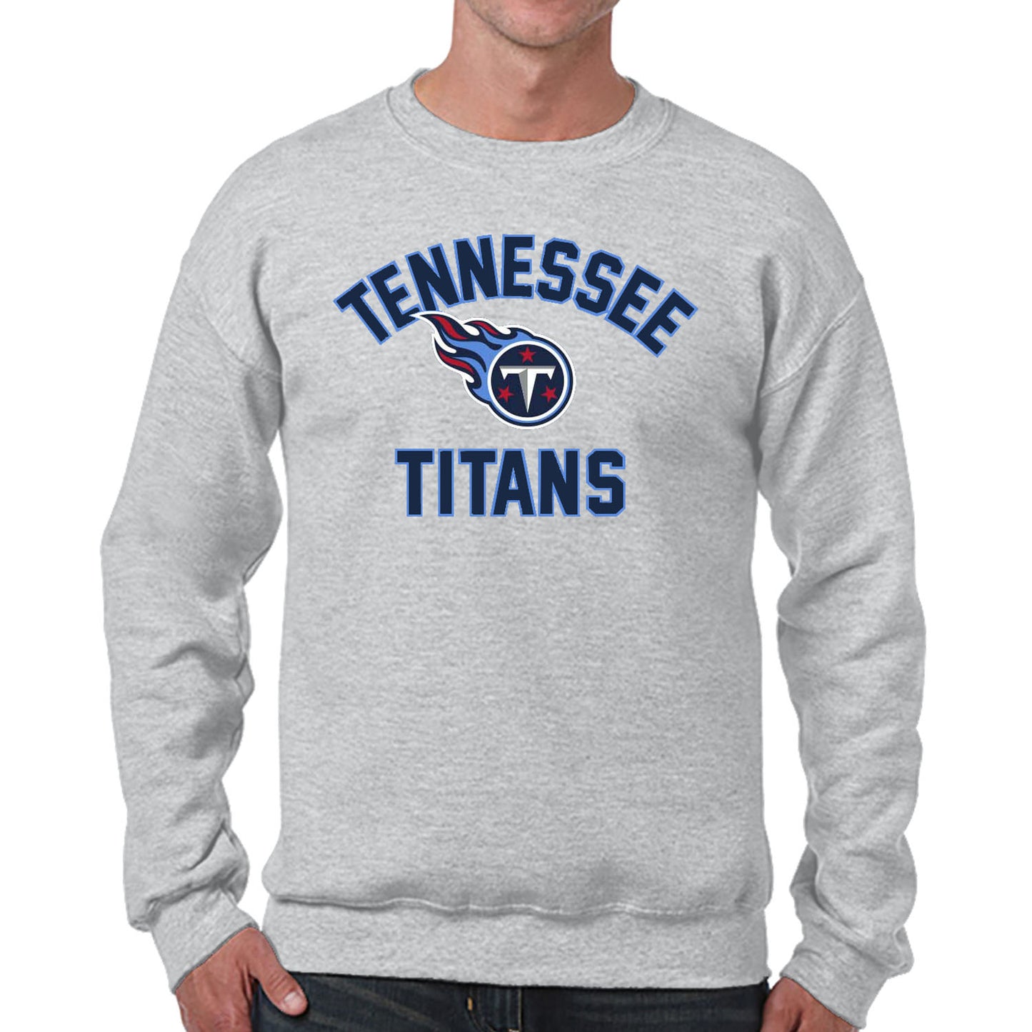Tennessee Titans NFL Adult Gameday Football Crewneck Sweatshirt - Sport Gray