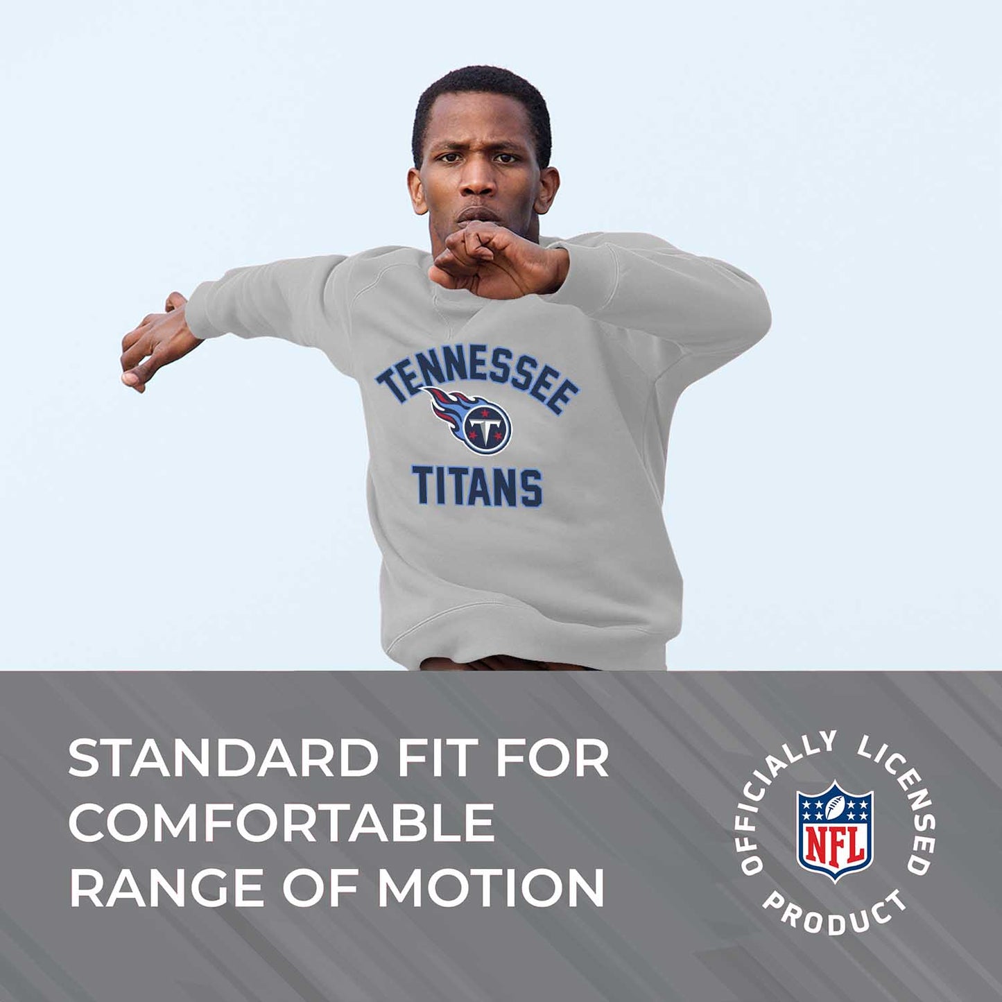Tennessee Titans NFL Adult Gameday Football Crewneck Sweatshirt - Sport Gray