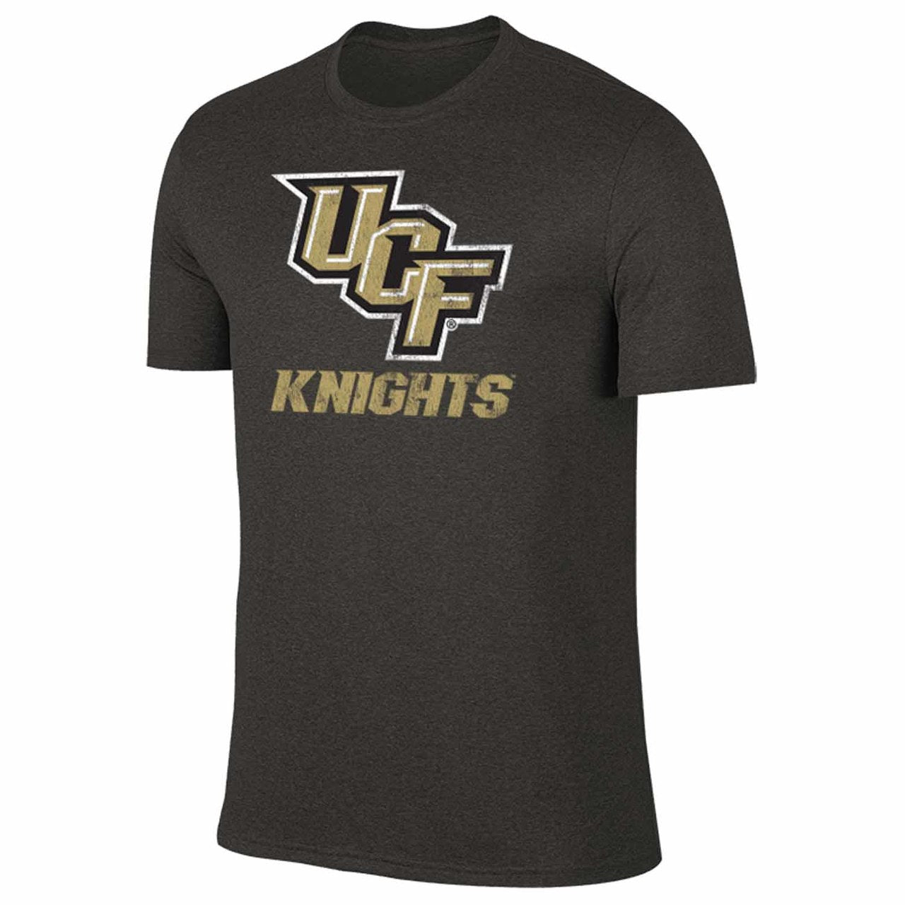 Central Florida Knights Adult MVP Heathered Cotton Blend T-Shirt - Black