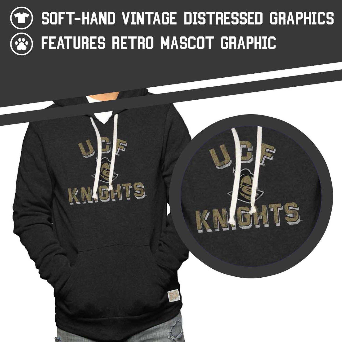 Central Florida Knights Adult University Hoodie - Black