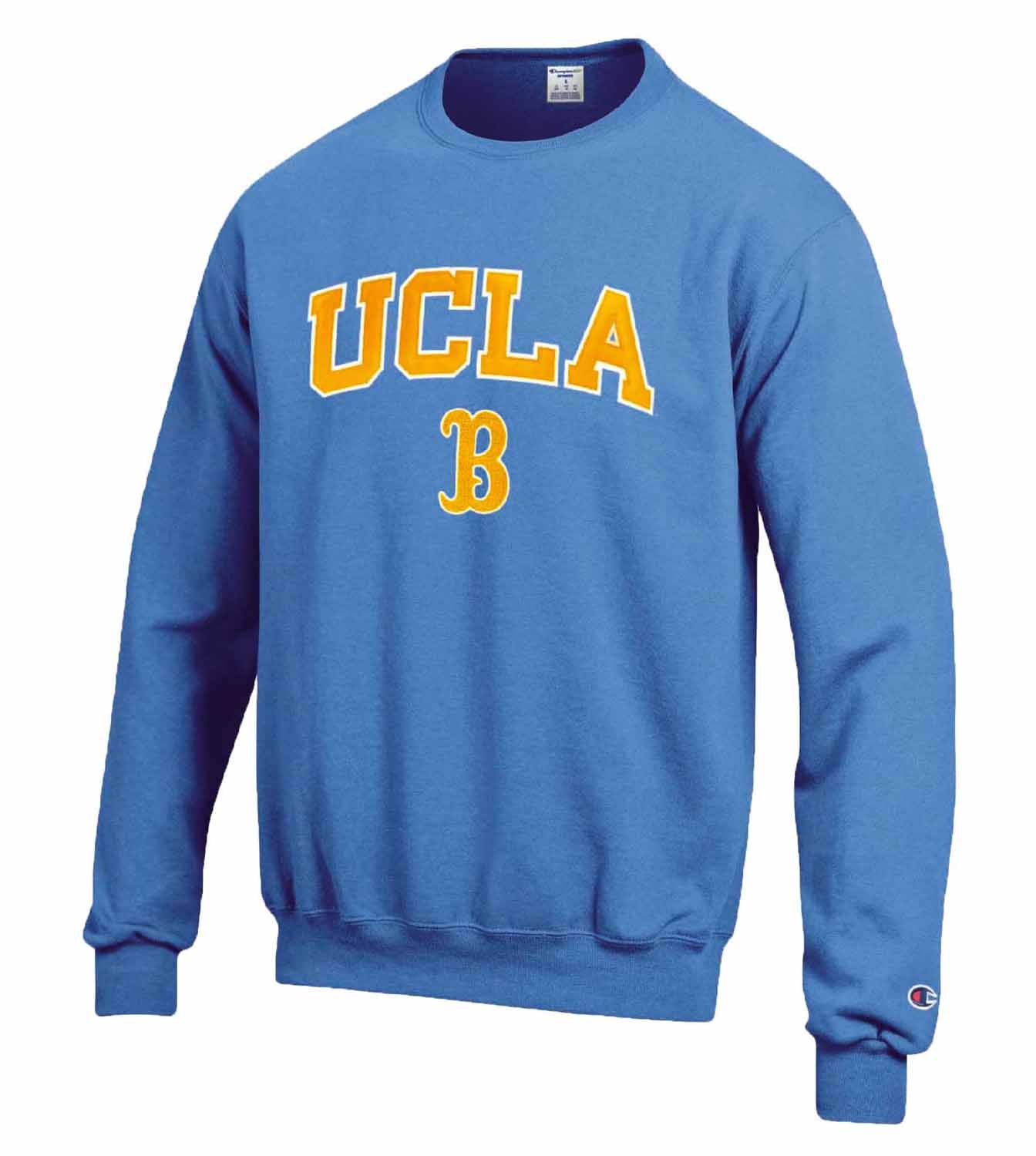 UCLA Bruins Adult Tackle Twill Crewneck - Carolina Blue