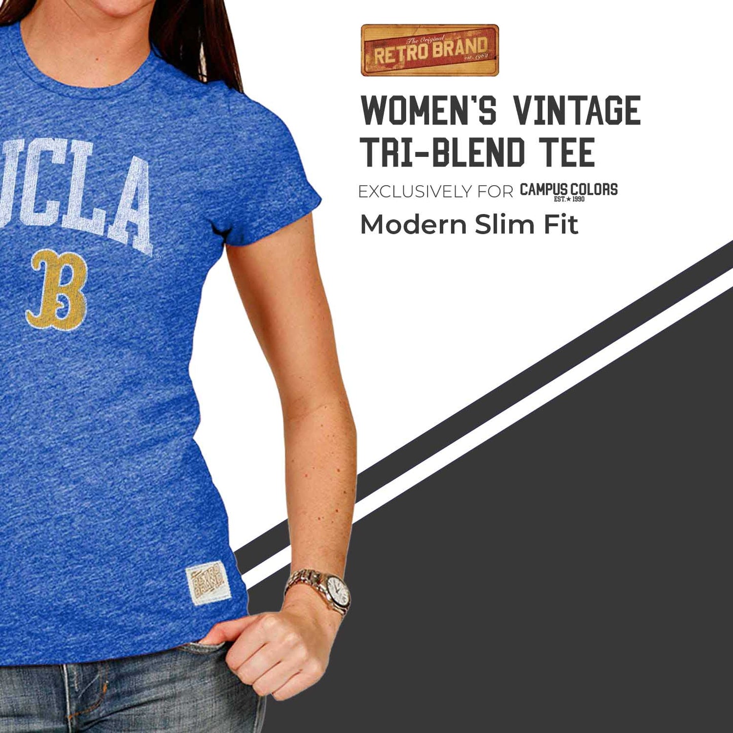 UCLA Bruins University Women's T-Shirt - Royal