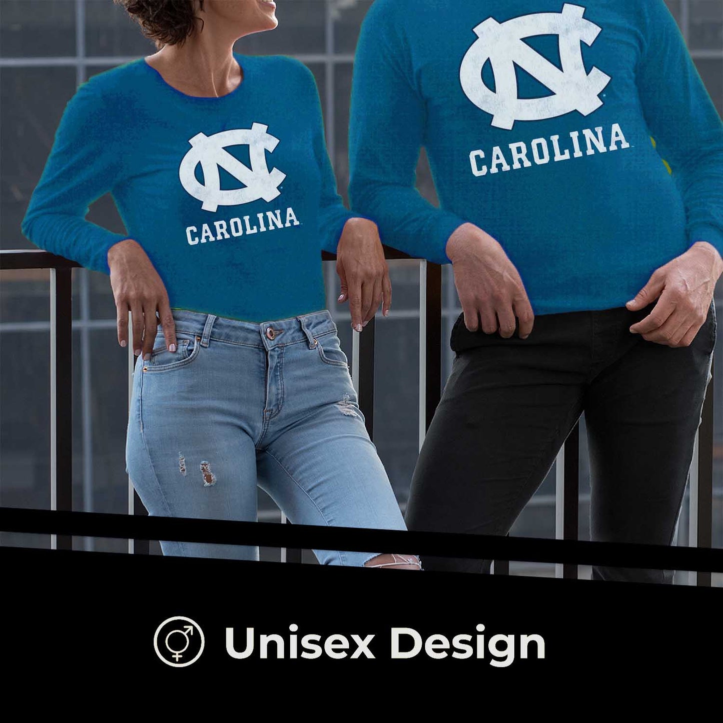 North Carolina Tar Heels NCAA MVP Adult Long-Sleeve Shirt - Carolina Blue