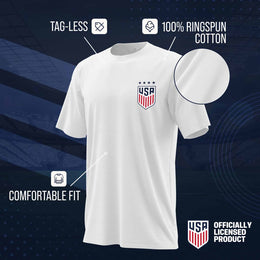 USA National Team The Victory Officially Licensed Youth US Women's National Soccer Team Alex Morgan Name & Number T-Shirt - White #13