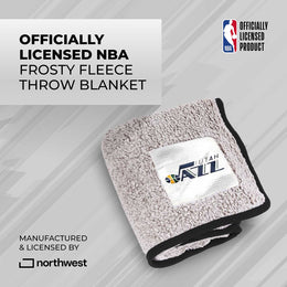 Utah Jazz NBA Silk Touch Sherpa Throw Blanket - Navy
