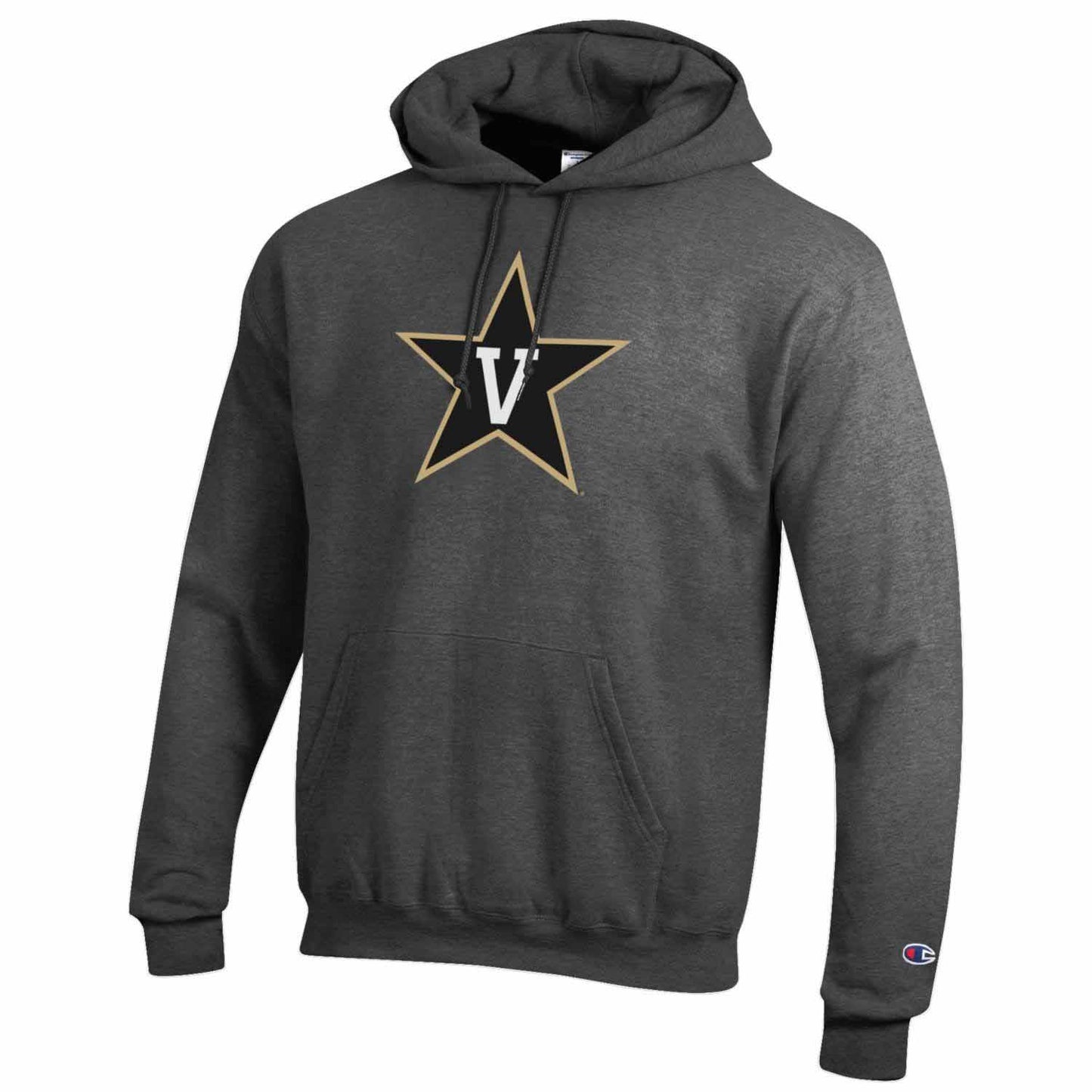 Vanderbilt Commodores Adult Mascot Fleece Hooded Sweatshirt - Charcoal