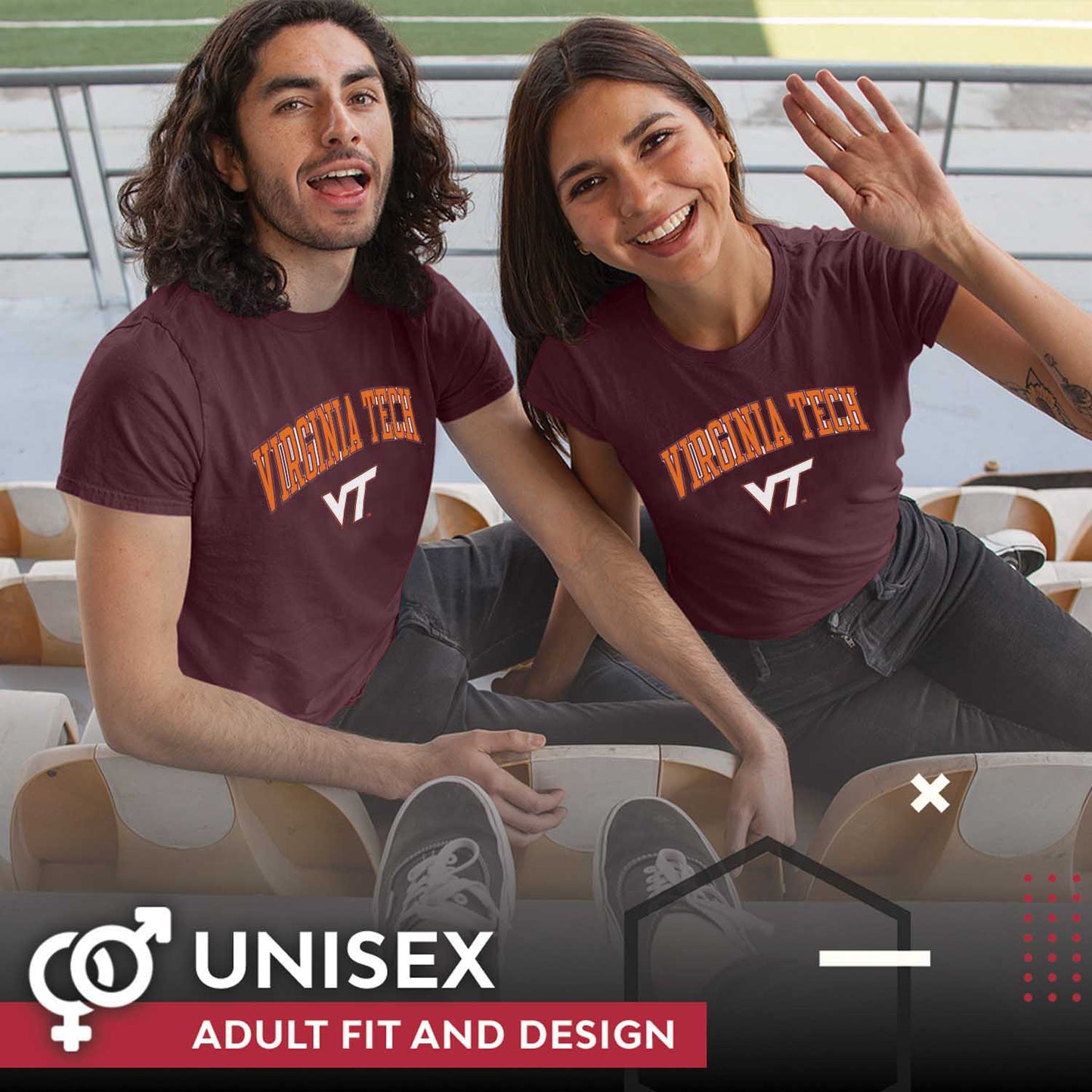 Virginia Tech Hokies NCAA Adult Gameday Cotton T-Shirt - Maroon