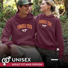 Virginia Tech Hokies Adult Arch & Logo Soft Style Gameday Hooded Sweatshirt - Maroon