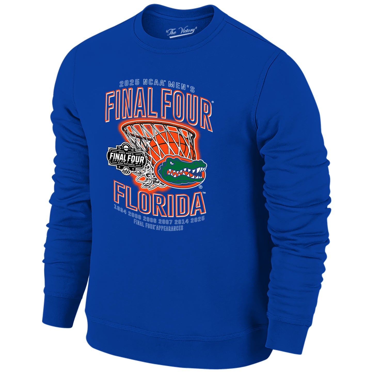 Florida Gators 2025 NCAA Men's Basketball Tournament Chasing Net Crewneck Sweatshirt - Royal