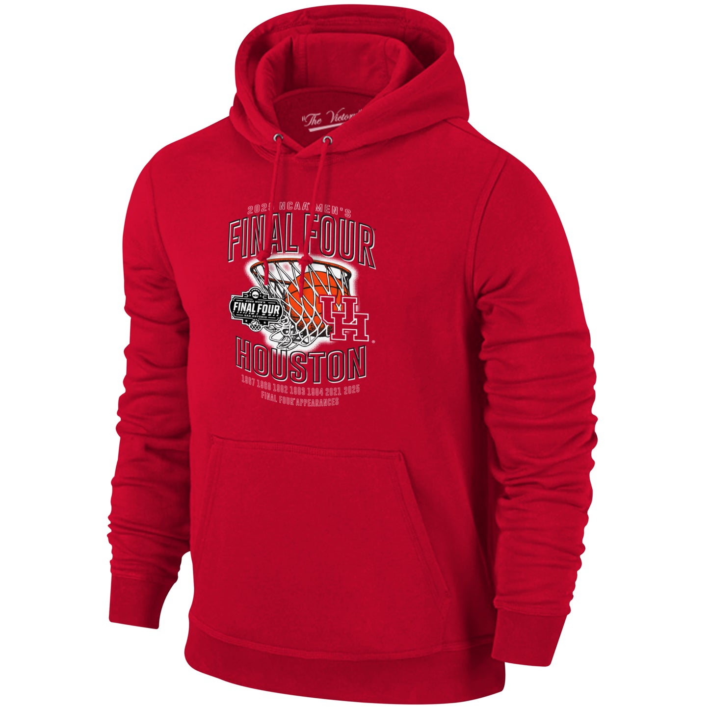 Houston Cougars 2025 NCAA Men's Basketball Tournament Chasing Net Hooded Sweatshirt - Red