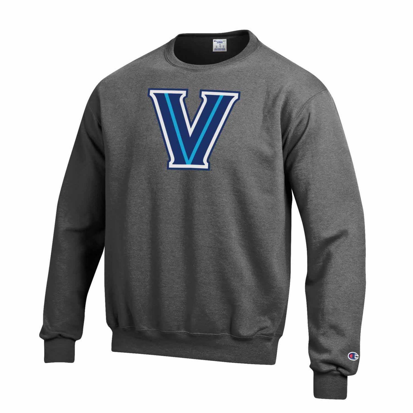 Villanova Wildcats Adult Mascot Fleece Crewneck - Charcoal