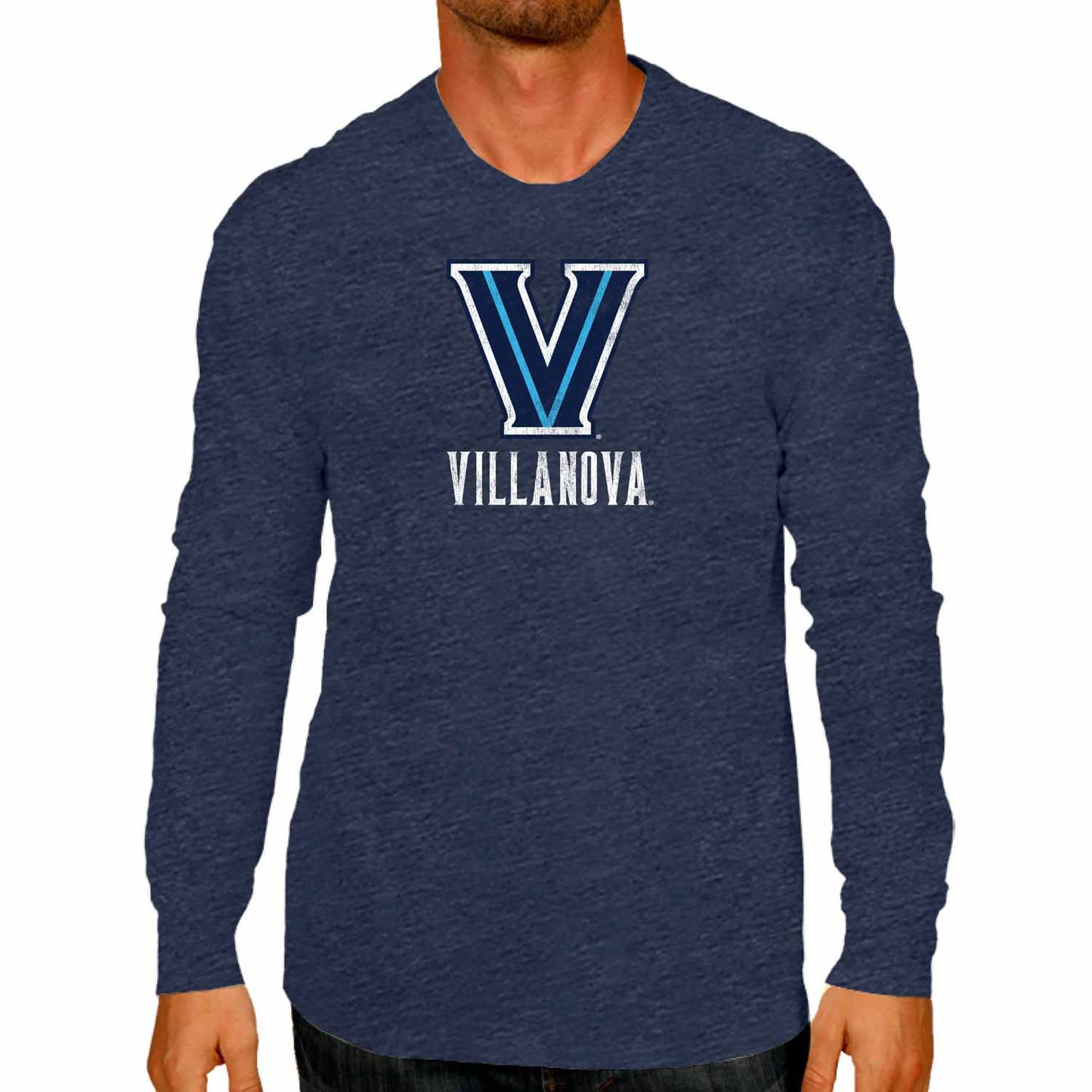 Villanova Wildcats NCAA MVP Adult Long-Sleeve Shirt - Navy