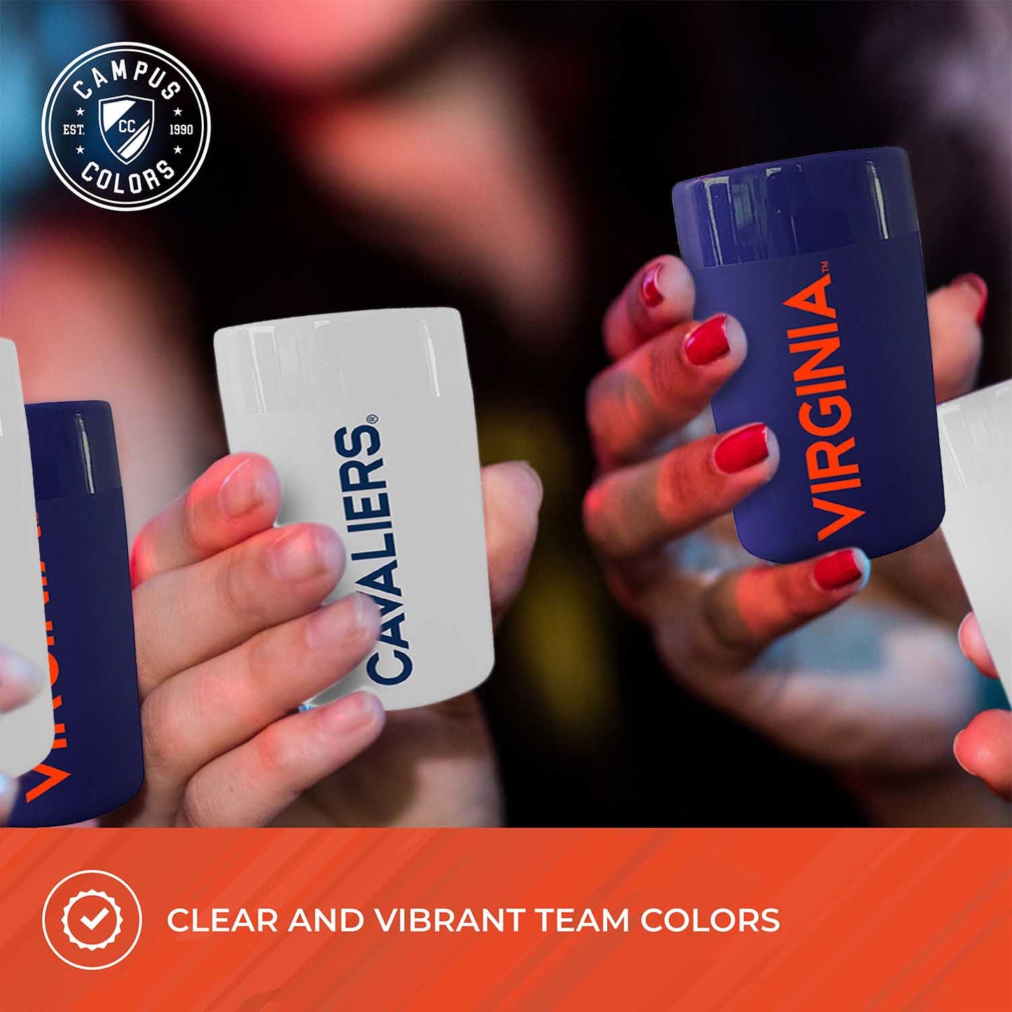 Virginia Cavaliers College and University 2-Pack Shot Glasses - Team Color
