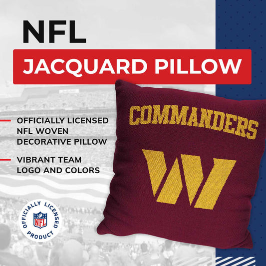 Washington Commanders NFL Decorative Football Throw Pillow - Maroon