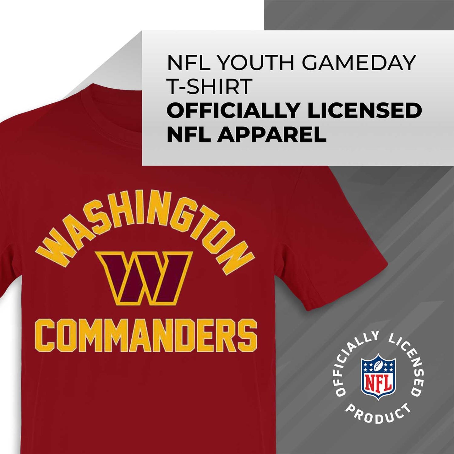 Washington Commanders NFL Youth Gameday Football T-Shirt - Maroon