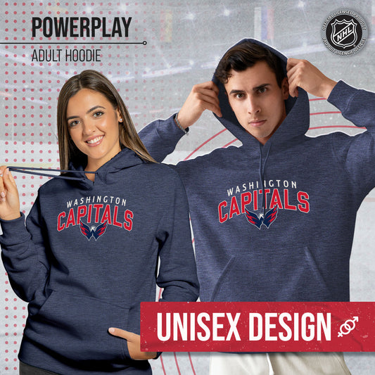 Washington Capitals NHL Adult Unisex Powerplay Hooded Sweatshirt - Navy