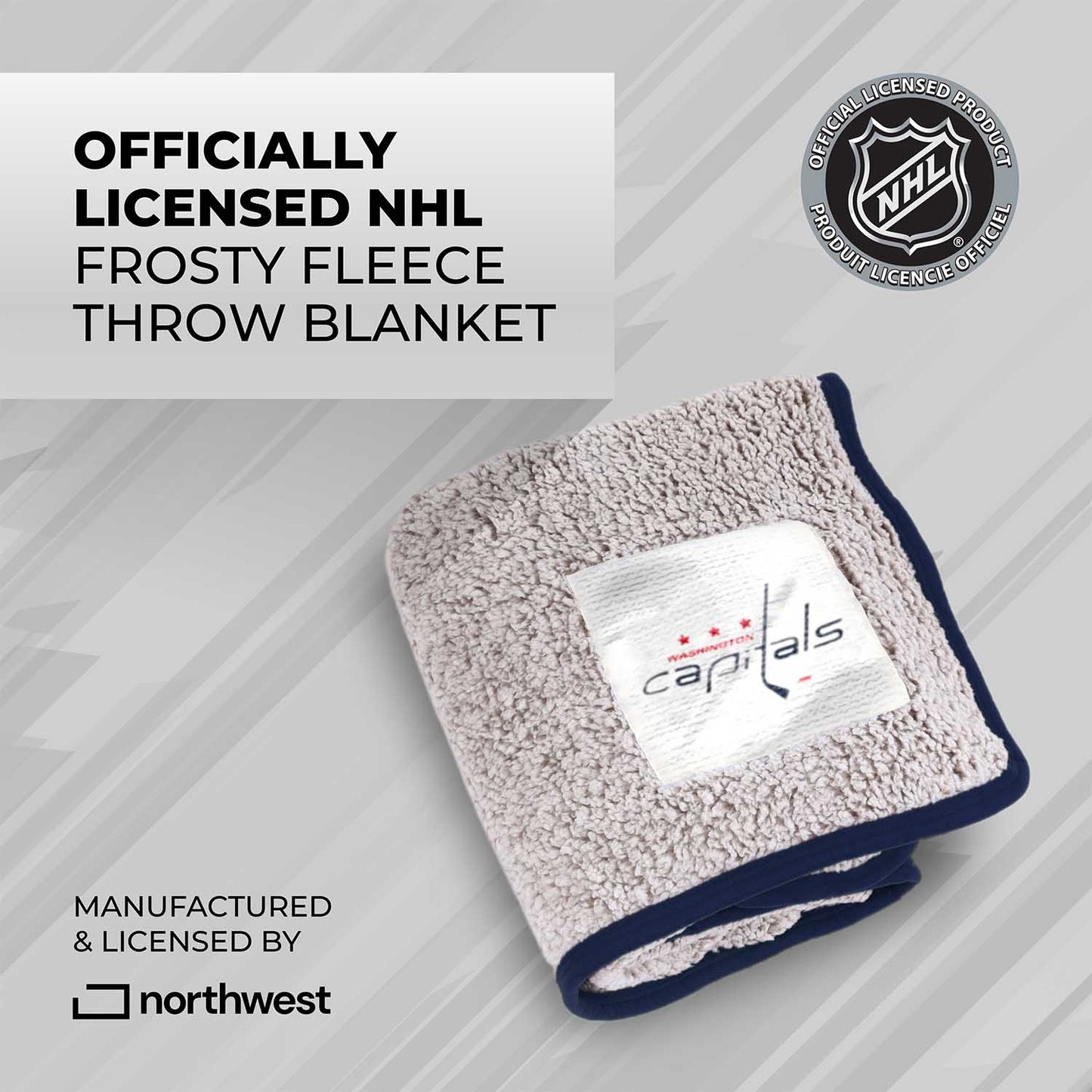 Washington Capitals NHL Silk Touch Sherpa Throw Blanket - Red
