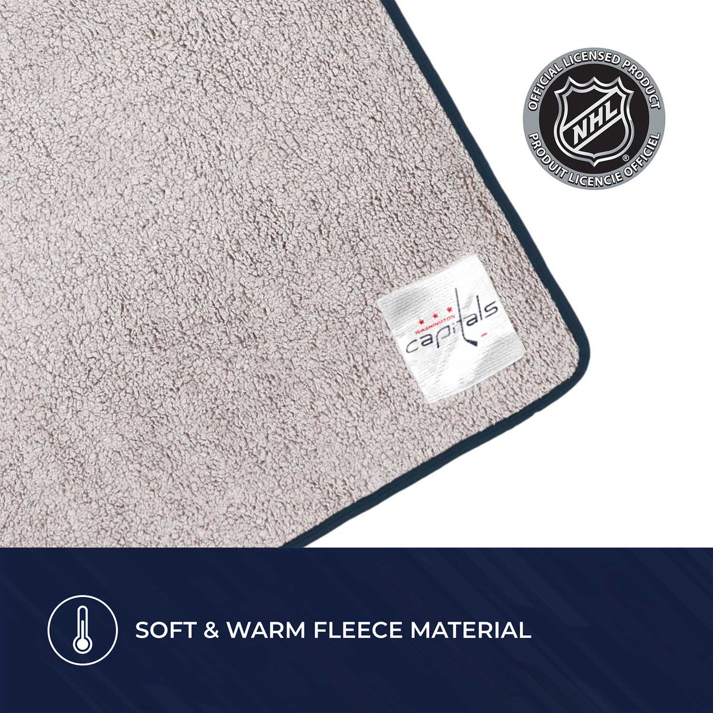 Washington Capitals NHL Silk Touch Sherpa Throw Blanket - Red