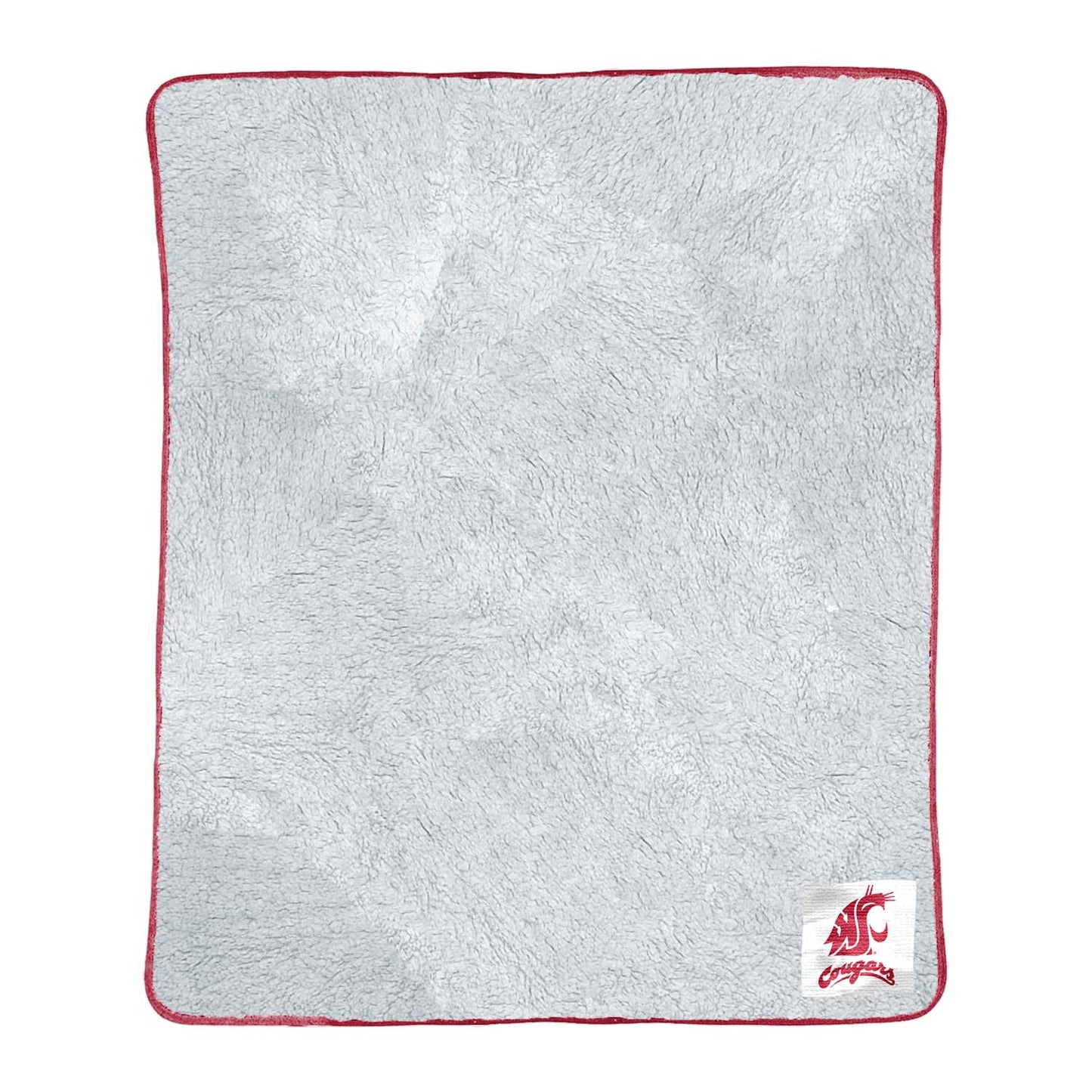 Washington State Cougars NCAA Silk Sherpa College Throw Blanket - Maroon
