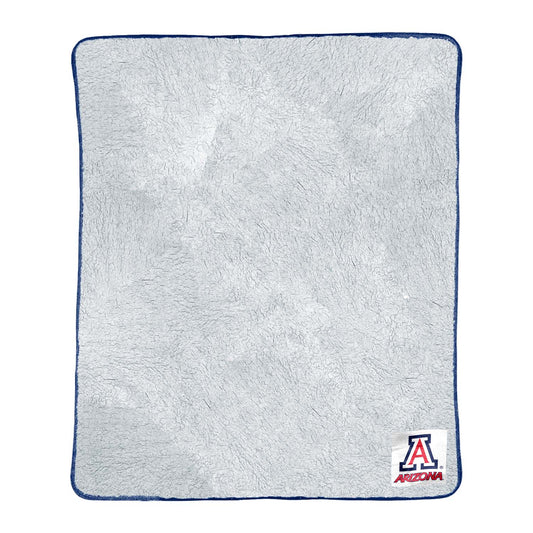 Arizona Wildcats NCAA Silk Sherpa College Throw Blanket - Navy