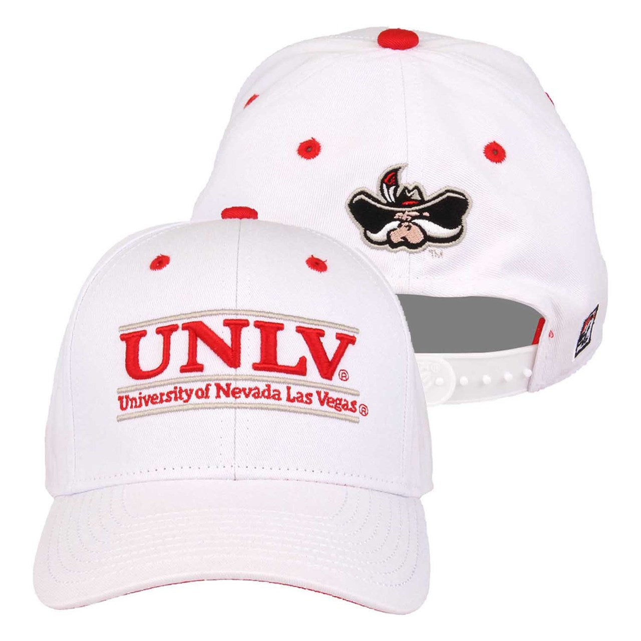 UNLV Rebels Adult Game Bar Adjustable Hat - White