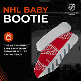 Detroit Red Wings NHL Baby Booties Infant Boys Girls Cozy Slipper Socks - Red