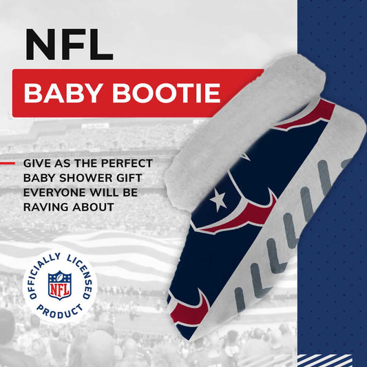 Houston Texans NFL Baby Booties Infant Boys Girls Cozy Slipper Socks - Navy