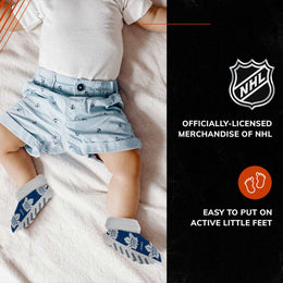 Toronto Maple Leafs NHL Baby Booties Infant Boys Girls Cozy Slipper Socks - Navy