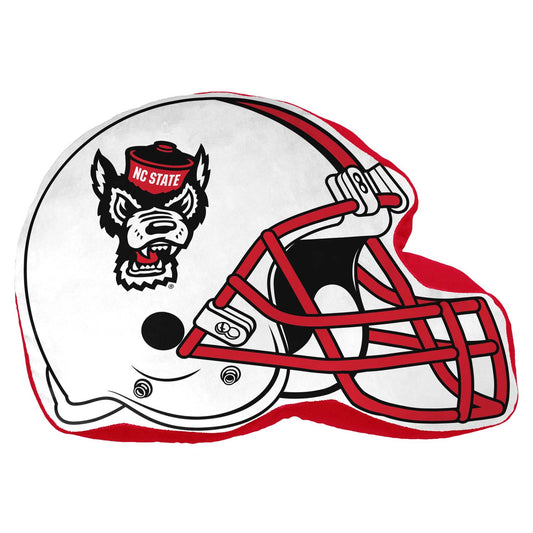 NC State Wolfpack NCAA Helmet Super Soft Football Pillow - White