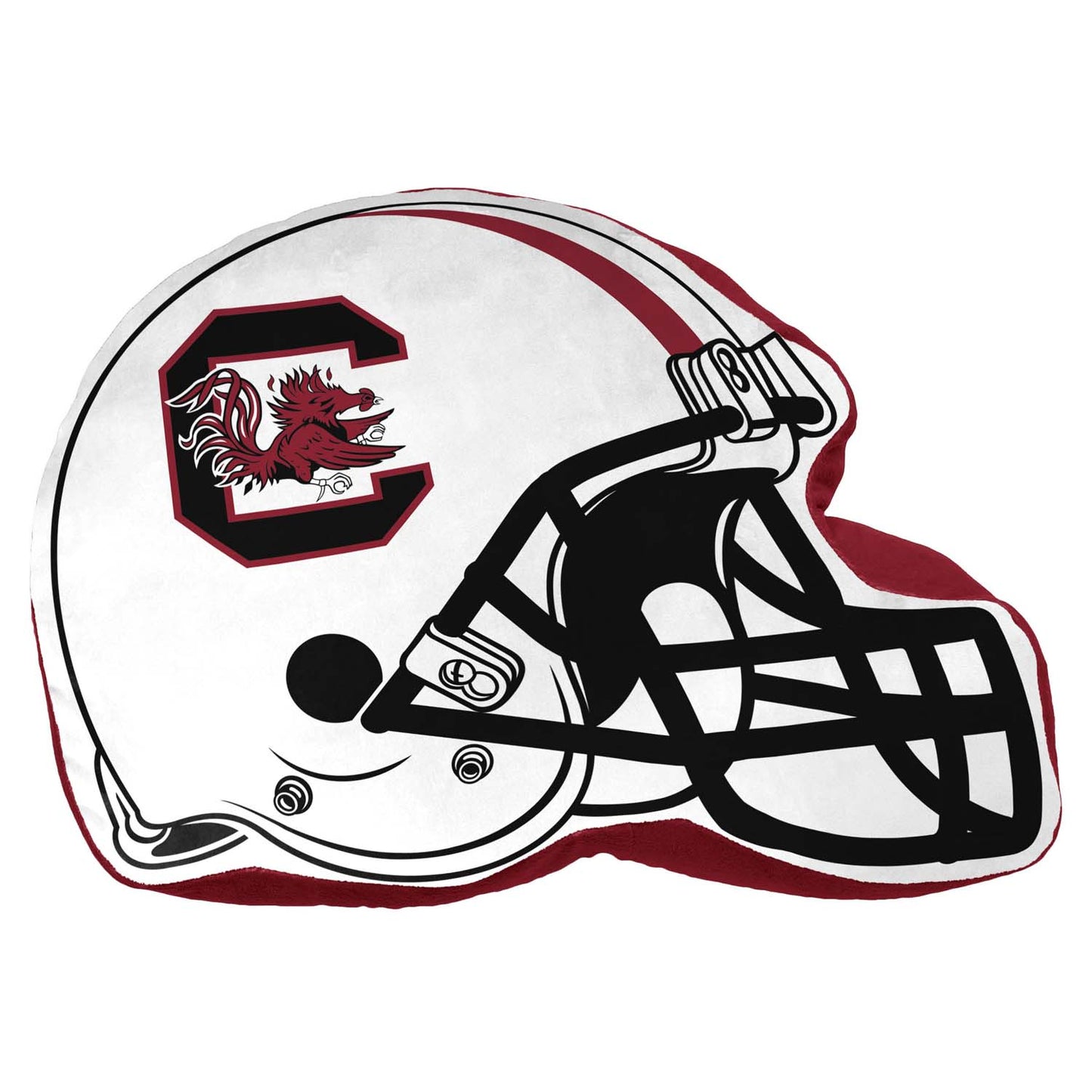 South Carolina Gamecocks NCAA Helmet Super Soft Football Pillow - White