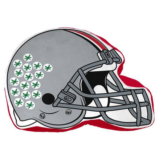 Ohio State Buckeyes NCAA Helmet Super Soft Football Pillow - Gray