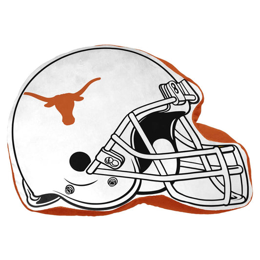 Texas Longhorns NCAA Helmet Super Soft Football Pillow - White