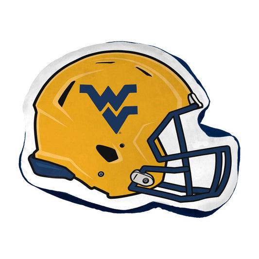 West Virginia Mountaineers NCAA Helmet Super Soft Football Pillow - Gold