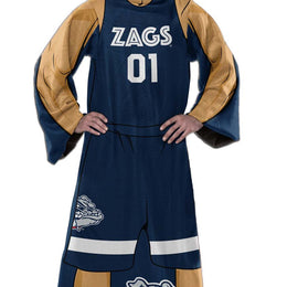 Gonzaga Bulldogs NCAA Team Wearable Blanket with Sleeves - Navy