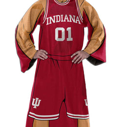 Indiana Hoosiers NCAA Team Wearable Blanket with Sleeves - Crimson