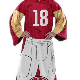 Alabama Crimson Tide NCAA Team Wearable Blanket with Sleeves - Crimson