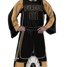 Purdue Boilermakers NCAA Team Wearable Blanket with Sleeves - Black