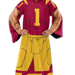 USC Trojans NCAA Team Wearable Blanket with Sleeves - Red